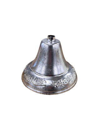 6 Branch Silver Leaf Shallow Chandelier
