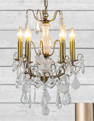 Gold 5 Branch French Chandelier