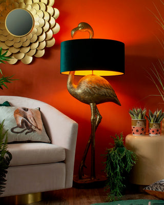 Gold Flamingo Floor Lamp