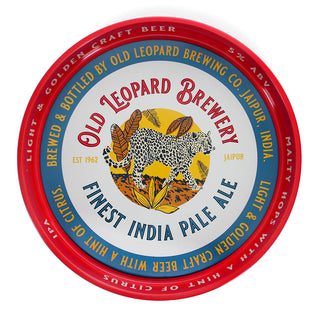 Round metal serving tray - Old Leopard Brewery - image 1