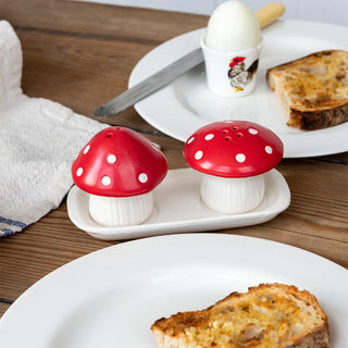 Ceramic salt and pepper shakers - Mushroom - image 2