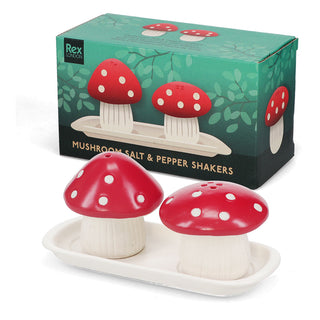 Ceramic salt and pepper shakers - Mushroom - image 1