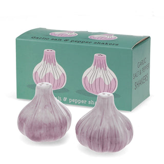 Ceramic salt and pepper shakers - Garlic - image 1