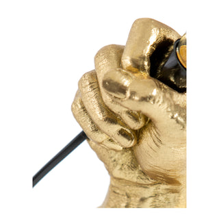 Gold "Hand Held" Table Lamp