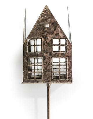Rustic Metal House Garden Light Holder (Lots of 2 or 4 with a 50% discount)