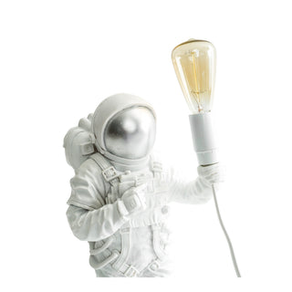 White Standing Astronaut Lamp