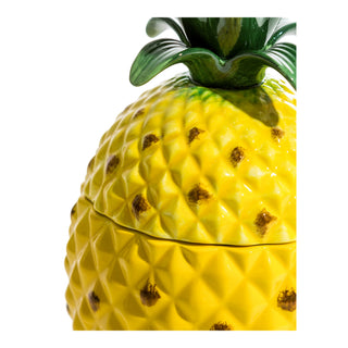 Large Ceramic Pineapple Jar / Storage Bowl