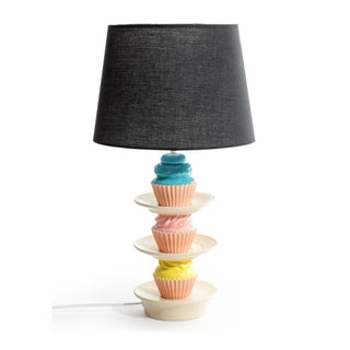 Stack of Cupcakes Table Lamp with Black Shade