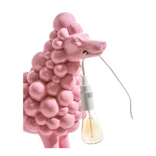 Standing Pink Poodle Lamp
