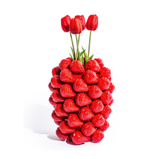 Ceramic Extra Large Multi Strawberry Vase