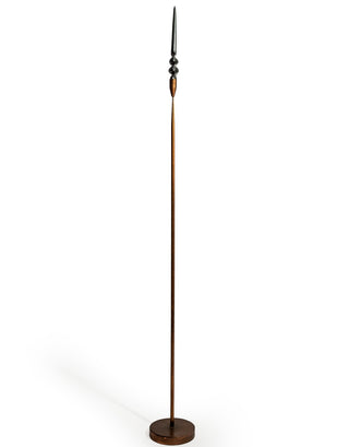 Antique Copper Large Floor Standing Candle Holder