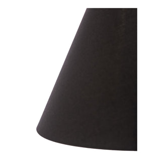 Gentry Pug Table Lamp w/ Black, Gold-Lined Shade
