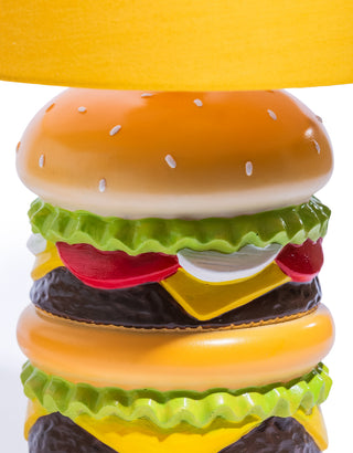 Classic Burger Table Lamp w/ Mustard Shade (to be bought in qtys of 2)