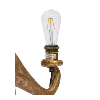 Antique Gold Brontosaurus Table Lamp