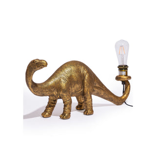 Antique Gold Brontosaurus Table Lamp