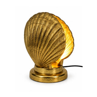 Large Gold Shell Table Lamp