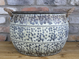 Stylish Planter With Rope Handles
