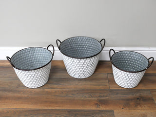 Set of 3 Honey Cone Planters
