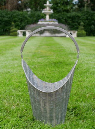 Galvanised Metal Ribbed Dolly Tub