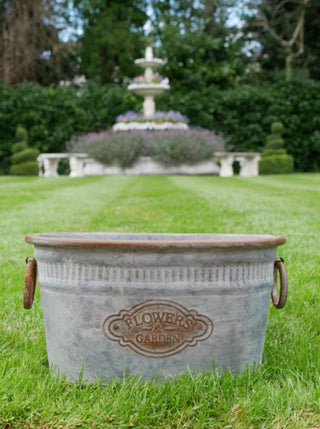 Galvanised Metal Oval Dolly Tub