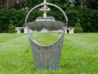 Galvanised Metal Ribbed Dolly Tub