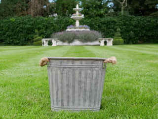Galvanised Metal Oval Ribbed Dolly Tub