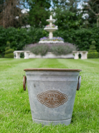 Galvanised Metal Round Dolly Tub