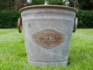 Galvanised Metal Round Dolly Tub