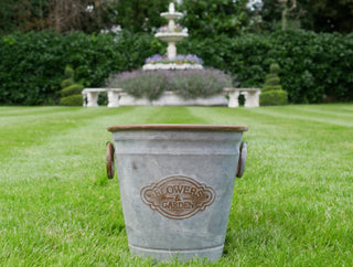 Galvanised Metal Round Dolly Tub