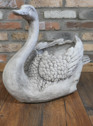 White Swan Planter