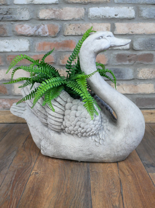 White Swan Planter