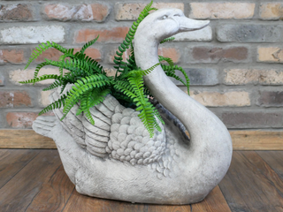 White Swan Planter