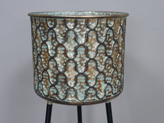 Unusual Moroccan Style Metal Planter