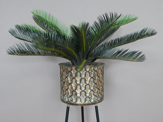 Unusual Moroccan Style Metal Planter