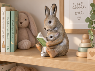 Reading Rabbit Ornament