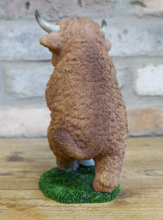 Highland Cow Football Ornament