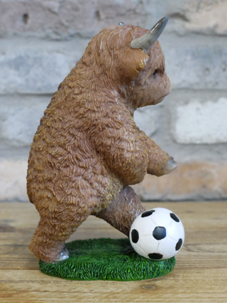 Highland Cow Football Ornament