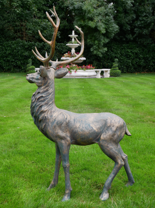 Large Resin Stag Garden Ornament