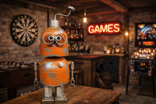 Otto the Rusty Orange Robot