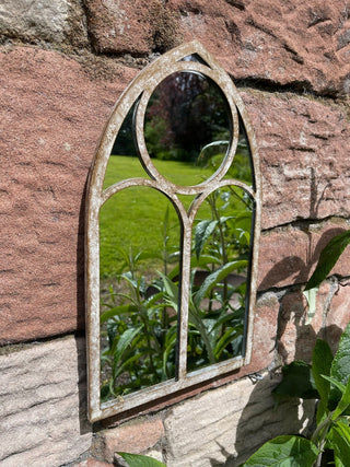 Gothic Arch Garden Mirror