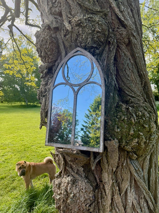 Gothic Arch Garden Mirror