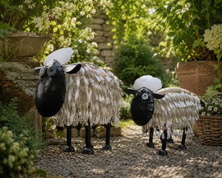Quirky Metal Sheep Garden Ornament
