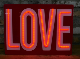 'LOVE' LED Neon Wall Sign