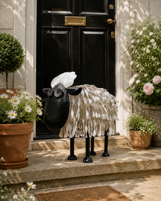 Quirky Metal Sheep Garden Ornament