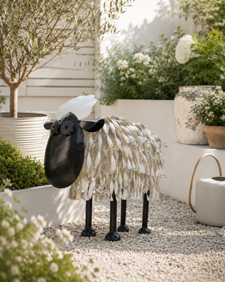 Quirky Metal Sheep Garden Ornament