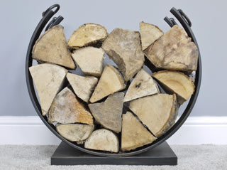 Rustic Iron Log Store