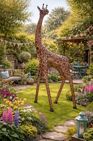 Set of 3 XL Giraffe Family Garden Ornaments