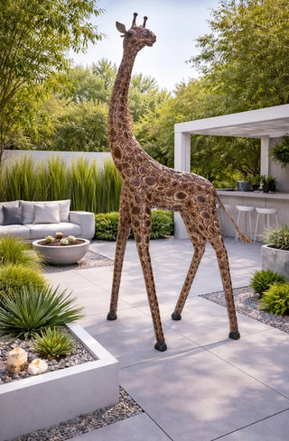 Set of 3 XL Giraffe Family Garden Ornaments