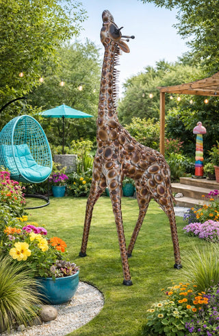 Set of 3 XL Giraffe Family Garden Ornaments