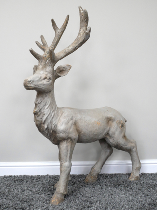 Large Rustic Resin Stag Deer Garden Ornament